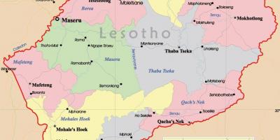 Harta e Lesoto